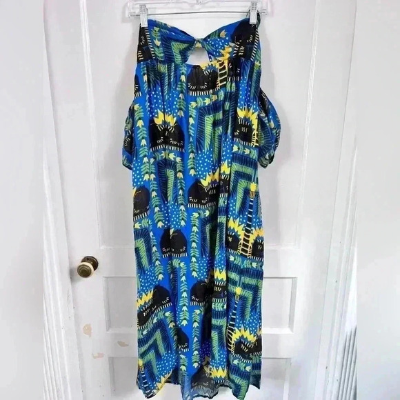 Anthropologie João Incerti Strappy Bandeau Hawaiian 
Dress New With Tag Size S - Picture 3 of 7